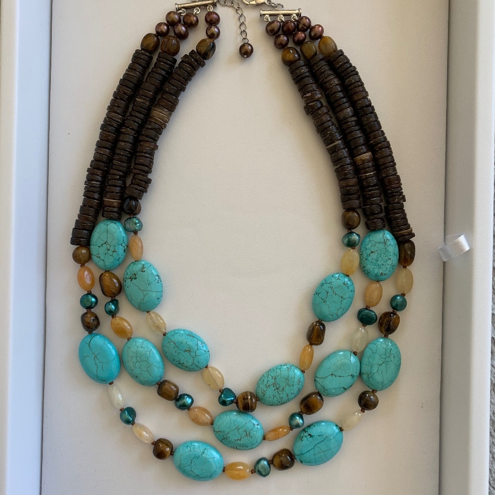 Bold Stone Statement Necklace